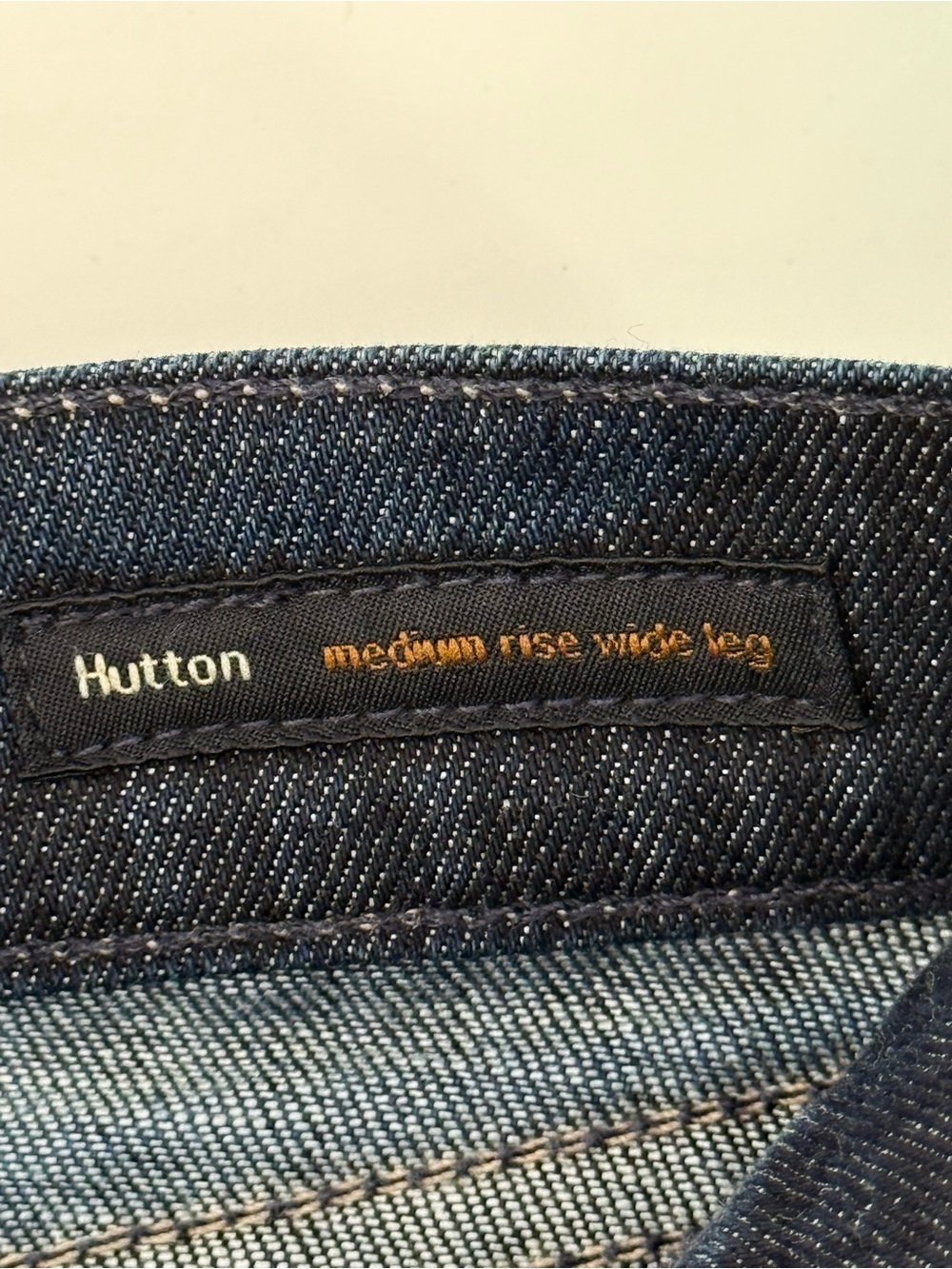 Citizens of Humanity Mid Rise Wide Leg Hutton Jeans 26 x 35 dark blue tall long - Picture 6 of 10